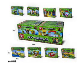 Констуктор MINECRAFT 6186 (85 деталей)