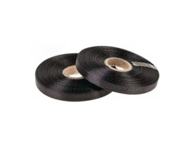 Стрічка атласна 0,6см чорна 33м