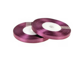 Стрічка атласна 0,6см баклажанова 33м