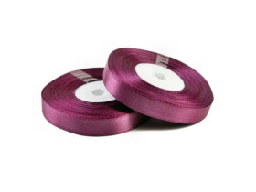 Стрічка атласна 0,9см баклажанова 33м