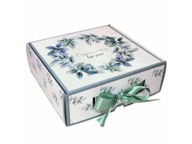 Коробка самозбірна, 20×20×7 см, "Special for You", зі стрічкою