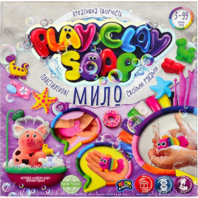 Пластилінове Мило 8шт+3шт стек+3шт фор,PLAY CLAY SOAP" укр.01-01