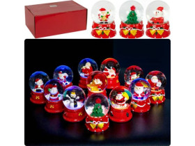 Куля заметіль "Новий Рік" 65мм світиться 7767-4 (12шт)