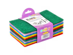 Губка абразивна мяка "Sunday" 10шт. 15*10*0.5см (1уп)