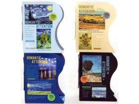 Полиця-тримач 6741 для книг розсувна мет.настільна "Ван Гог" 15*10*19см