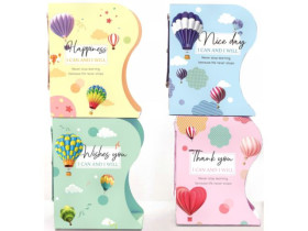 Полиця-тримач 6744 для книг розсувна мет.настільна "Повітряні кулі" 15*10*19см