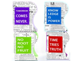 Полиця-тримач 6705 для книг розсувна мет.настільна "Газета" 15*10*19см