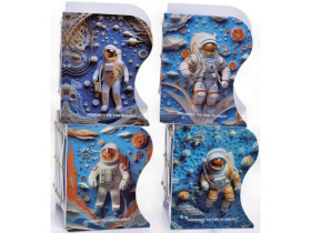 Полиця-тримач 807-3 для книг розсувна мет.настільна "Космонавт" 15*10*19см