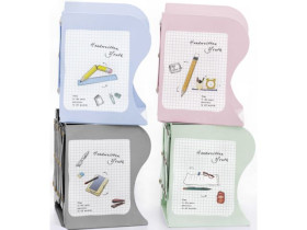 Полиця-тримач 6550 для книг розсувна мет.настільна "Шкільна" 15*10*19см