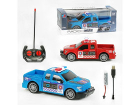 Машина на радіокеруванні 555-1 ABCD (96) 2 кольори, "Поліція", акум. 3,7 V, в коробці