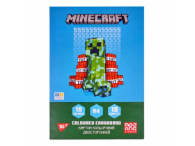 Картон кольоровий двосторонній Yes "Minecraft", 10 аркушів 955456