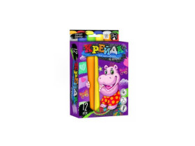 Крейда для малювання MEL-01-06 12 кол. укр. Jambo (10) "Danko Toys"