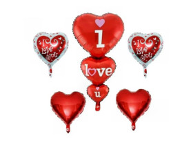 Набір фольгованих куль *I Love you* 5шт/уп