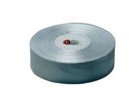 Стрічка атласна 0,9см біла33м