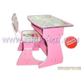 Парта НВ 2029 А UK-02 (1шт) регулир-я высота, розовая