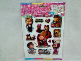 Наклейка BR "Маша" XYQ (JYHF) 18*25см (100шт)