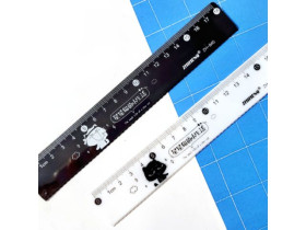 Лінійка пласт 18см чорно/біла 845/700014 (80шт)