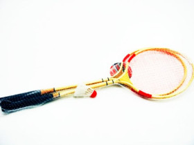 Бадмінтон метал 40178 / 666 ракетки 2шт+воланчик