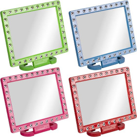 Дзеркало квадратне з камінцями 14*18см Х1-113 (10шт)