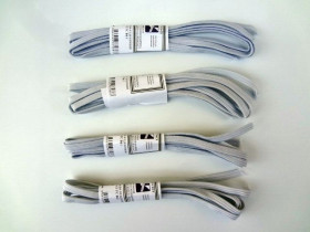 Гумка для одягу плетена, 0,7 мм, біла (4 шт./уп.)