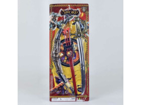 Рыцарский набор 531-1 В18 (60/2) меч, лук со стрелами, на листе