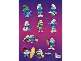 Смурфи. Набір наліпок. Стікер-пак. Непосидючі (24)