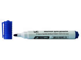 Маркер 4OFFICE 4-105 д/дошки 1-3мм,СИНІЙ (12шт)