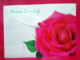 Конверт на кнопці A4 "Because I Am a Lady. Роза" (490630)