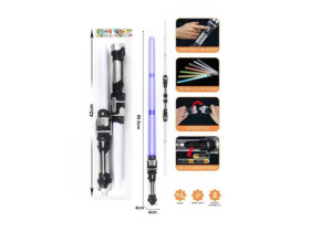 Меч 3208 (144/2) 2 штуки, складається в один великий меч, підсвічування, звуки, в пакеті