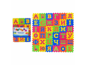 Коврик-пазлы фомовые EVA PL81001 Укр. алфавит,36 дет 9*9*0,8см, в пленке 34*25,5*2,5 см