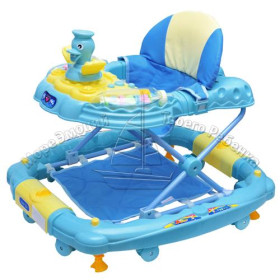 Ходунки M 0539-1 (1шт) 2в1 с качалкой, голубые