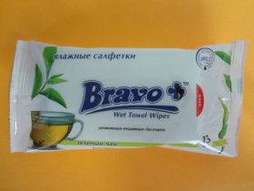 Cерветка волога Браво 15шт (160уп)