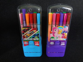 Фломастери 12кол.тубус овал.1998-12 (36/144)