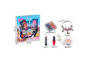 Набір прикрас FT 2055 G (240) тіні для повік, рум’яна, пензлик, помада, лак, браслет, в коробці