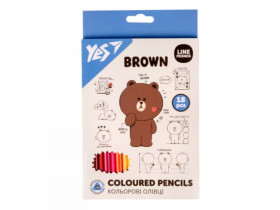 Олівці кольорові YES 18 кол. "Line Friends" 290712