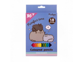 Олівці кольорові Yes 18 кол. "Pusheen" 290766
