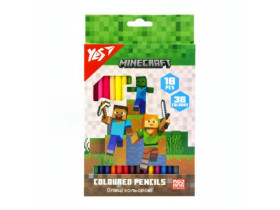 Олівці кольорові Yes 18/36 кол. "Minecraft" 290768