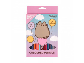 Олівці кольорові Yes 18/36 кол. "Pusheen. Balloons" 290751