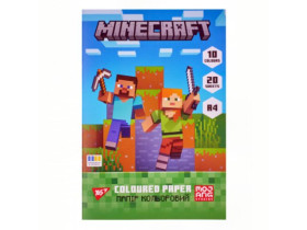 Папір кольоровий односторонній Yes "Minecraft", 20 аркушів 955457