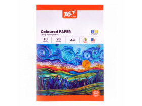Папір кольоровий односторонній Yes "Orange Line", 20 аркушів 954897