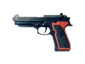 Пистолет ES2097-368 (288шт) на пульках, 17,5см, в кульке, 17,5-11,5-3см