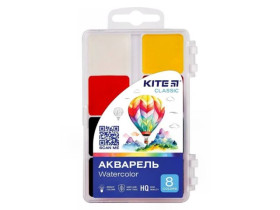 Фарби акварельні Kite Classic, 8 кол К-065 (1шт/42)