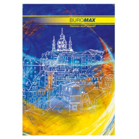 Книга канцелярська А4, BUROMAX 2401,96 арк.,лінія, офсет, тверда обкладинка (8шт)