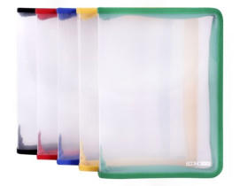 Папка А-5 шкільна прозора на блискавці (12шт)