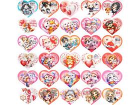 Листівка - серце вітальна "Валентинка" 173х94 мм 237800