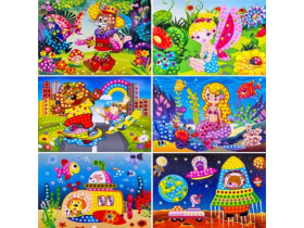 Мозаїка по номерам картон+камні 26*19см  MSK 13-127