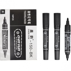 Маркер С-ВК-150 чорний двосторонній (10шт/100)