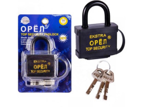 Замок навісний 50мм гумовий захист  X2-82 (96шт)