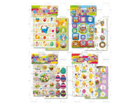 Набір наліпок "Великодні" В6 2арк. НС-В6-01 12*16см (32уп)