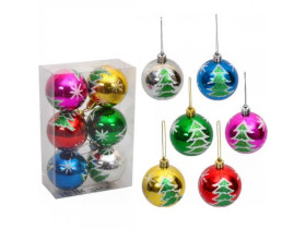 Шари ялинкові 17НХ2104 d-6см (6шт/уп)